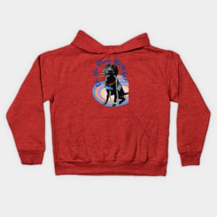 Oh the Places We Will Go Black Lab Kids Hoodie